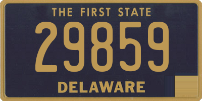 DE license plate 29859