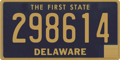 DE license plate 298614