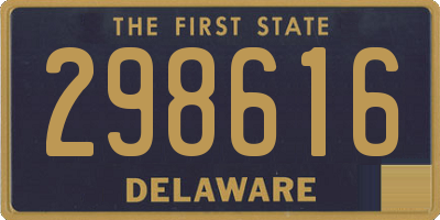 DE license plate 298616