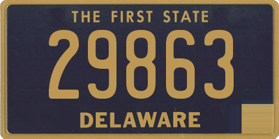 DE license plate 29863