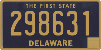 DE license plate 298631