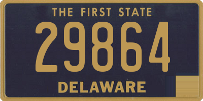 DE license plate 29864