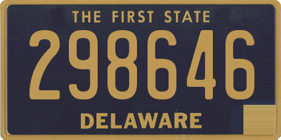DE license plate 298646