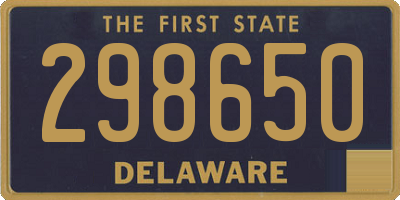 DE license plate 298650