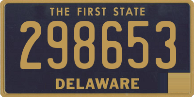 DE license plate 298653