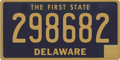 DE license plate 298682