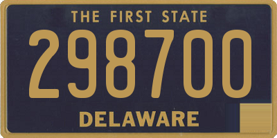 DE license plate 298700