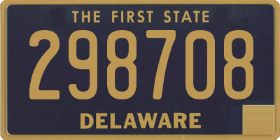 DE license plate 298708