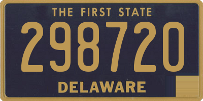 DE license plate 298720