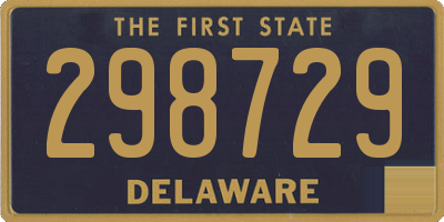 DE license plate 298729