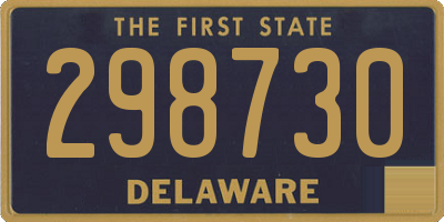 DE license plate 298730