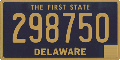 DE license plate 298750
