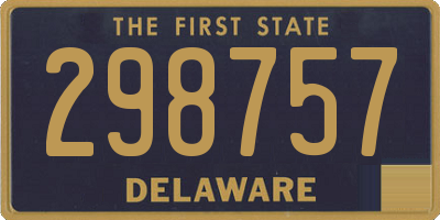 DE license plate 298757