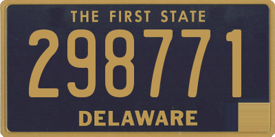 DE license plate 298771