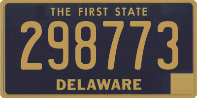 DE license plate 298773