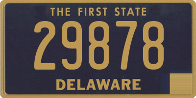 DE license plate 29878