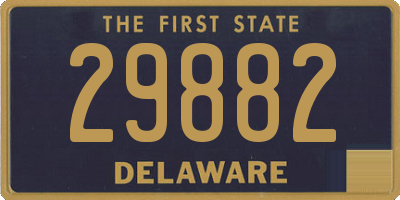 DE license plate 29882