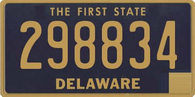 DE license plate 298834