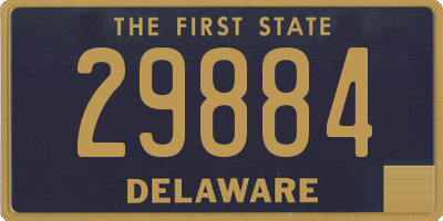 DE license plate 29884