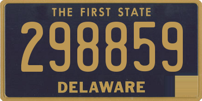DE license plate 298859