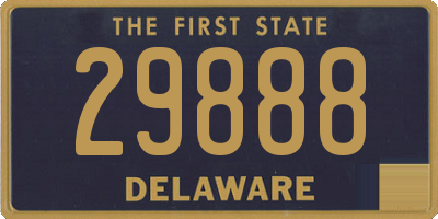 DE license plate 29888