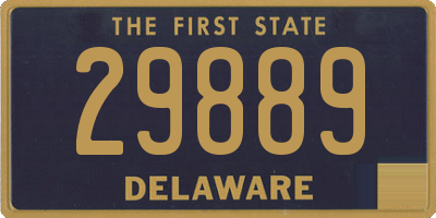 DE license plate 29889