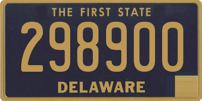 DE license plate 298900