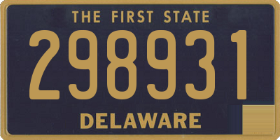DE license plate 298931