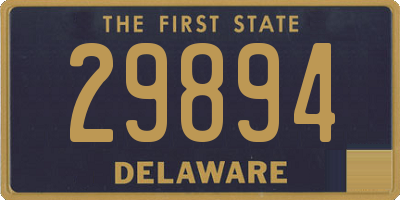 DE license plate 29894