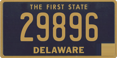 DE license plate 29896