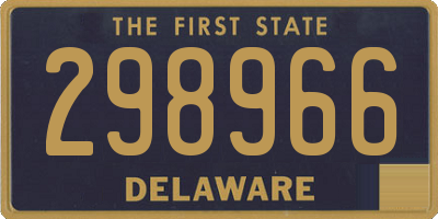 DE license plate 298966