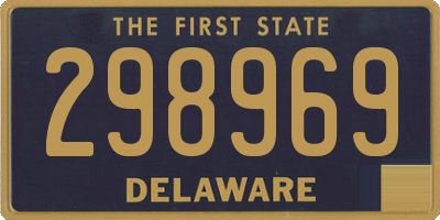 DE license plate 298969