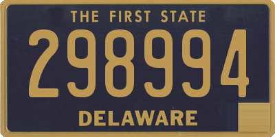 DE license plate 298994