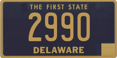 DE license plate 2990