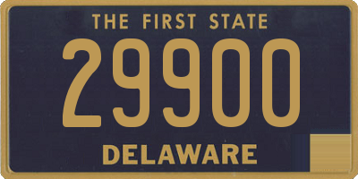 DE license plate 29900