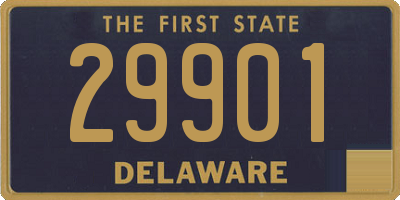 DE license plate 29901