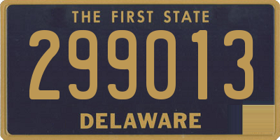 DE license plate 299013