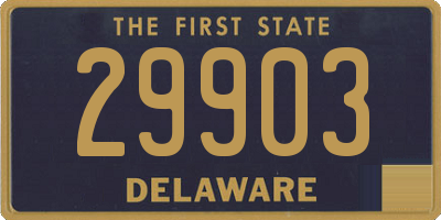 DE license plate 29903