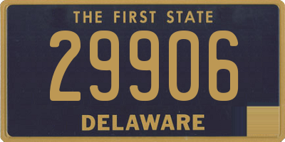 DE license plate 29906