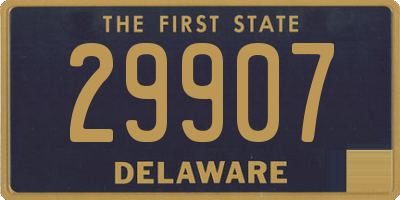 DE license plate 29907