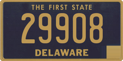 DE license plate 29908