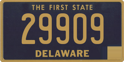 DE license plate 29909