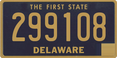 DE license plate 299108