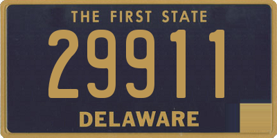 DE license plate 29911