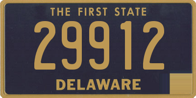 DE license plate 29912