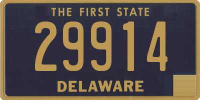 DE license plate 29914