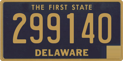 DE license plate 299140