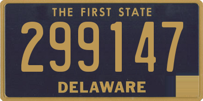 DE license plate 299147