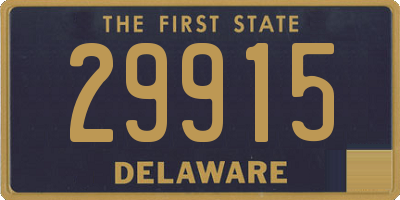 DE license plate 29915