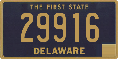 DE license plate 29916